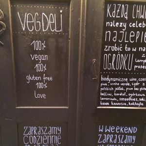 100% vegan 100% gluten free 100% love at VEG Deli in Warsaw