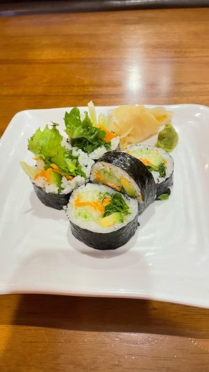 Vegan sushi roll. at Kami Ramen Bar in Jackson