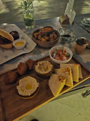 Meze Platter in vegan at Seaesta Komodo Hostel & Hotel in 