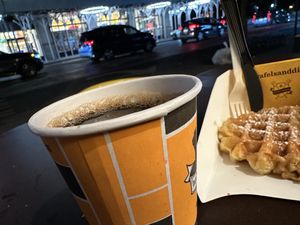 dinner 🧇  at Wafels & Dinges in New York City