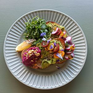 Avo smash at Café Bits and Bites in Ferntree Gully