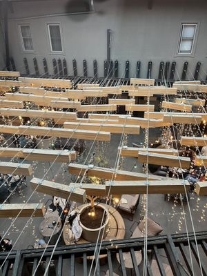 Cafeteria from above   at OMM INN Hotel in Eskisehir