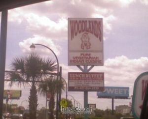 Sign outside at Woodlands in Orlando