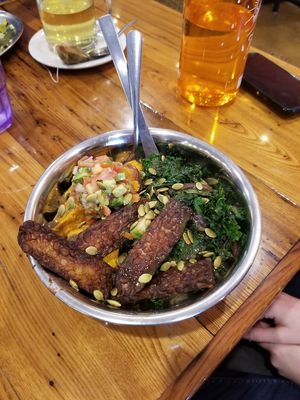Tempeh bowl at Green Sage Cafe - South in Asheville
