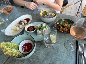 Several dishes   at Soy Club in Stuttgart