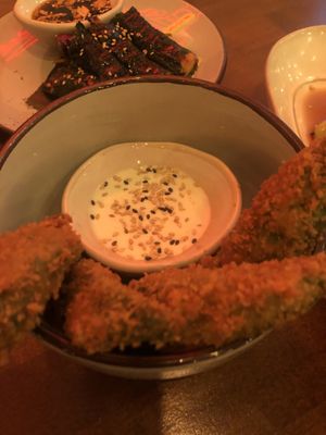 Fried avocado sticks   at Soy Club in Stuttgart