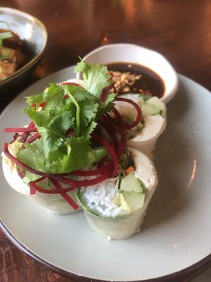 Tapas: summer rolls   at Soy Club in Stuttgart