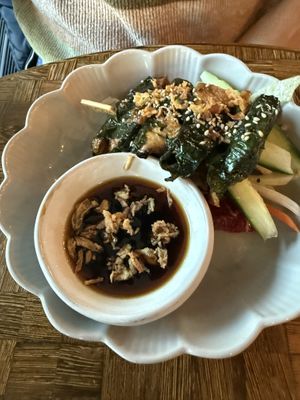 filled betel leaves   at Soy Club in Stuttgart