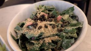 Caesar salad -- loved the fried capers -- would get again at Bar Botanical in Crozet
