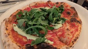 Excellent pizza -- would get again at Bar Botanical in Crozet