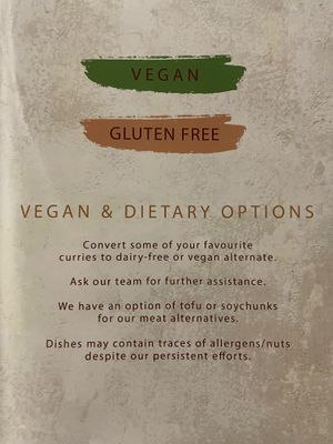 Front of menu   at Queen's Tandoor in Jakarta