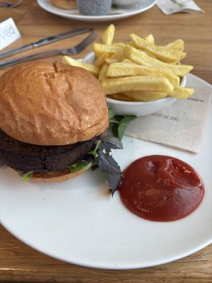 Bombay Burger and fries  at Honestly Kitchen in Carrick-on-shannon