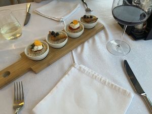 1st course/appetizers  at Dunatovi Dvori Heritage Hotel in Preko