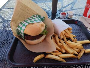 Quinoa Burger at Bob's Atomic Burgers in Golden
