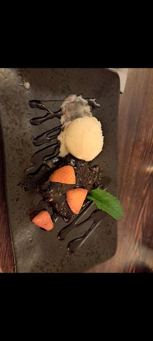 Brownie and icecream at The Trooper in Lichfield