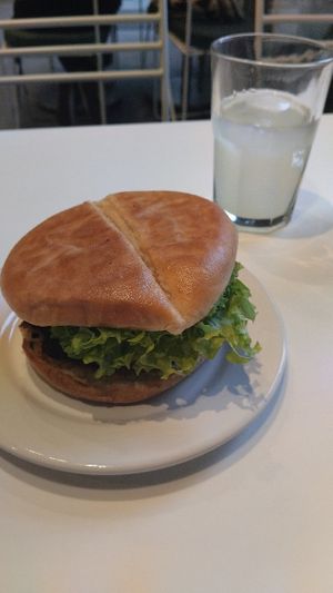 Goy burger at Goy's Plant-Based Burgers - Polanco in Mexico City
