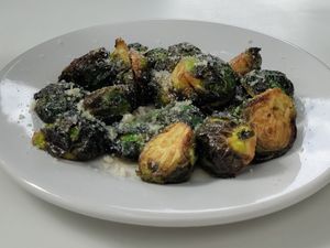 Brussel sprouts at Goy's Plant-Based Burgers - Polanco in Mexico City
