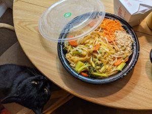 Vegan pad thai at Peppers Thai Cuisine in Palm Springs