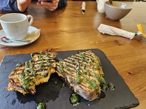 Tofu, spinach and sundried tomato tostie at Mela Canela - Sintra Centre in Sintra