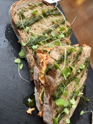 Scrambled tofu with sun-dried tomato toastie  at Mela Canela - Sintra Centre in Sintra