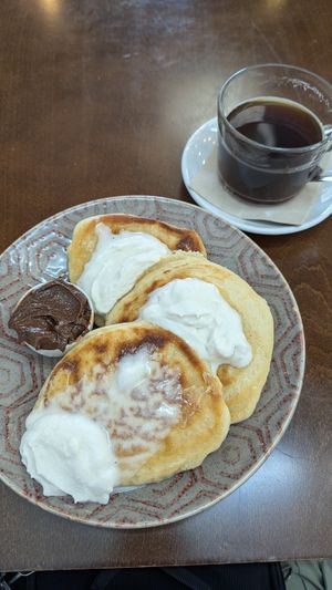Pancakes with "Nutella" and coconut cream at Mela Canela - Sintra Centre in Sintra