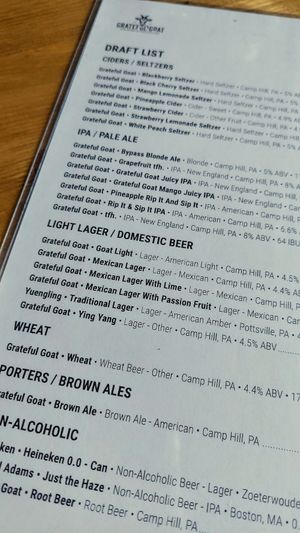  at Grateful Goat Brewing in Camp Hill