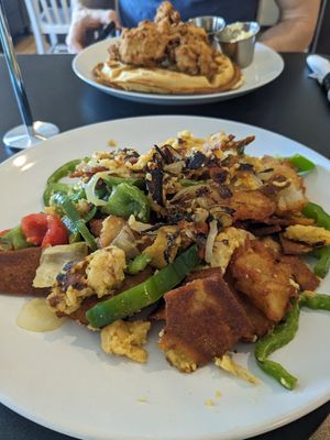 Bed head hash at Bed Head Vegan Brunch House in Bethlehem