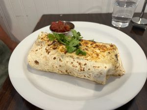 Breakfast Burrito at Bed Head Vegan Brunch House in Bethlehem