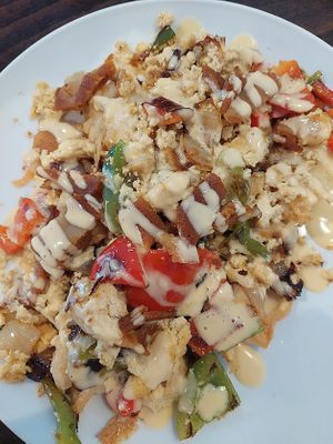 Hash; I ate it all! at Bed Head Vegan Brunch House in Bethlehem