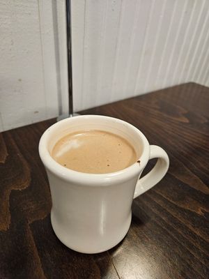 Mocha coffee at Bed Head Vegan Brunch House in Bethlehem