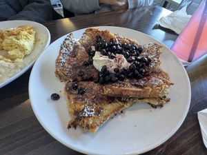 Special of the day-blueberry cheesecake French toastt  at Bed Head Vegan Brunch House in Bethlehem