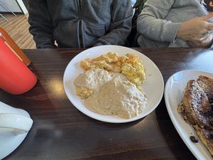 Biscuits and gravyy  at Bed Head Vegan Brunch House in Bethlehem