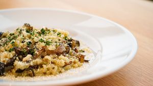 Risotto alla boscaiola at Casual Trattoria Sui - カジュアルレストラン Sui in Fukuoka