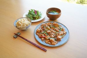 Mabo-Tofu Teishoku at Casual Trattoria Sui - カジュアルレストラン Sui in Fukuoka