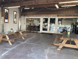 Entrance  at Man'oushe Express in Seattle