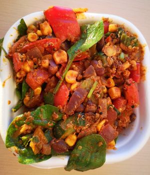 Mexican Quinoa Salad at Aroma Cafe in Murdoch