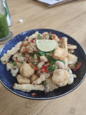 Tofu and mushrooms at The Rabbit Hole   in Kuala Lumpur