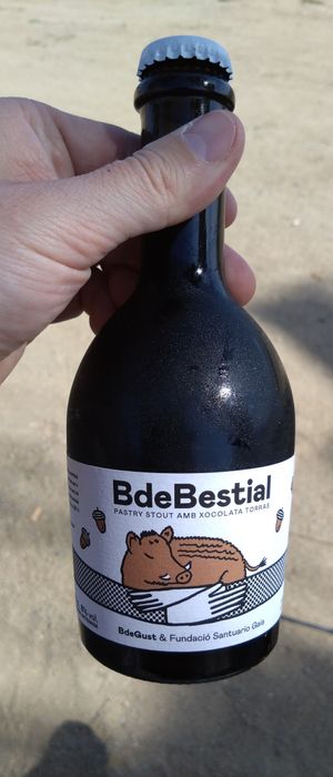 Bier mit Schokogeschmack at El Raconet Vegà in Calella