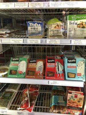 Freezer section  at Kent Natural Foods Co-op in Kent