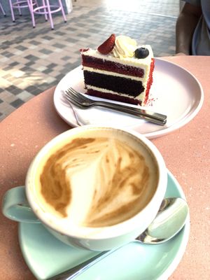 Coffee and cake  at La Gula By The Hungry Tapir in Kuala Lumpur