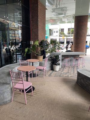 The outside seating area if you wanna bring your dog they are welcome to use this space 🐕   at La Gula By The Hungry Tapir in Kuala Lumpur