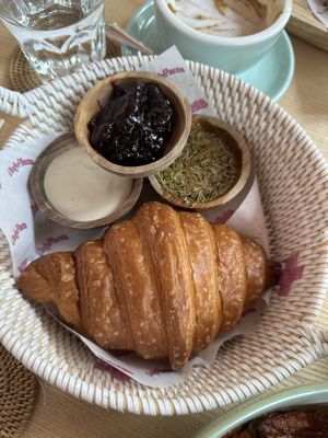 Croissant with dips   at La Gula By The Hungry Tapir in Kuala Lumpur