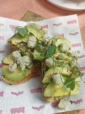The 'Not juts Avo on Toast ...' with Edamame and vegan Feta at La Gula By The Hungry Tapir in Kuala Lumpur