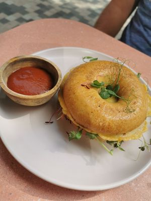 Breakfast Bagel at La Gula By The Hungry Tapir in Kuala Lumpur
