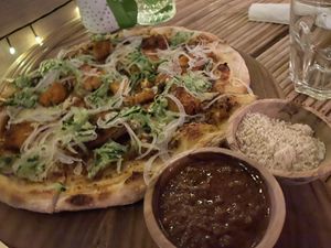 Satay Pizza #Veganuary at La Gula By The Hungry Tapir in Kuala Lumpur