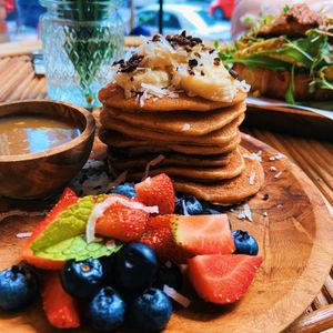Biscoff strawberry pancakes   at La Gula By The Hungry Tapir in Kuala Lumpur