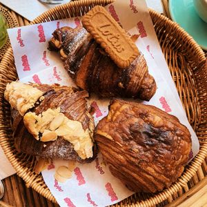 Lotus croissant, almond croissant, pain au chocolate  at La Gula By The Hungry Tapir in Kuala Lumpur