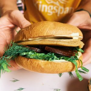 Egg and ham bagel  at La Gula By The Hungry Tapir in Kuala Lumpur