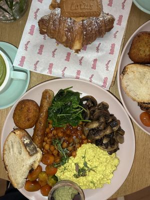 Big Vegan breakfast, Lotus Croissant   at La Gula By The Hungry Tapir in Kuala Lumpur
