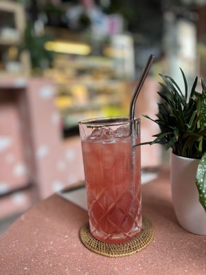 Peach blossom kombuchaa  at La Gula By The Hungry Tapir in Kuala Lumpur